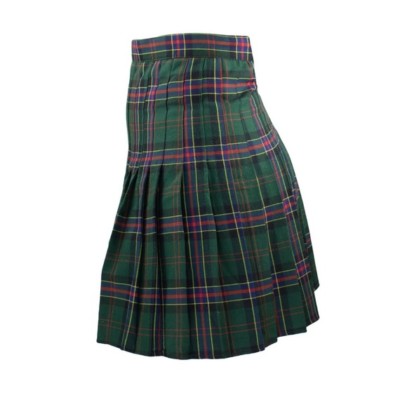 Vintage Green Mid Length Kilt - Picture 1 of 3